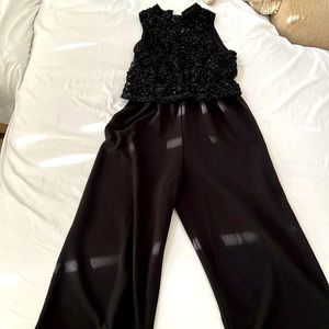 Bonnie Jean Black jumpsuit-size 14